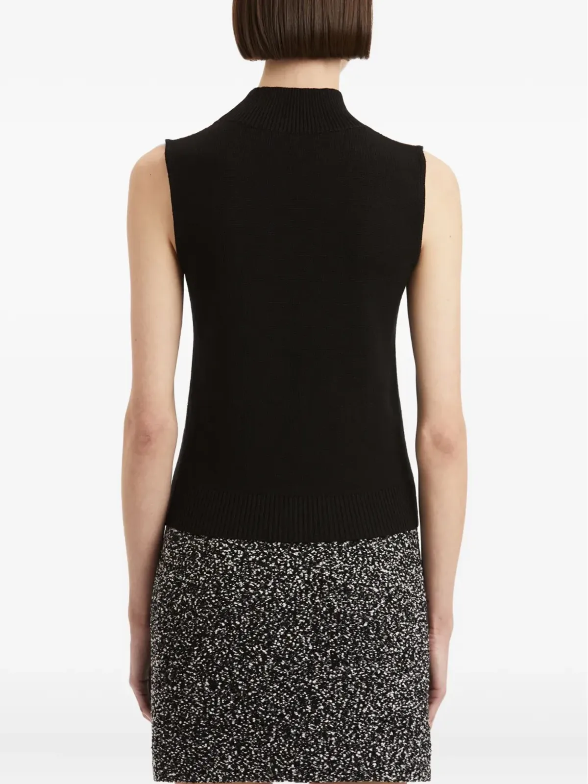 Oscar de la Renta モックネック ノースリーブトップ - 画像5