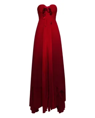 Oscar de la Renta ombréプリーツガウン - サムネイル1