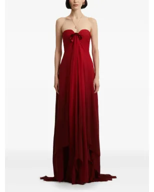 Oscar de la Renta ombréプリーツガウン - サムネイル2