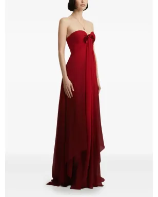 Oscar de la Renta ombréプリーツガウン - サムネイル3