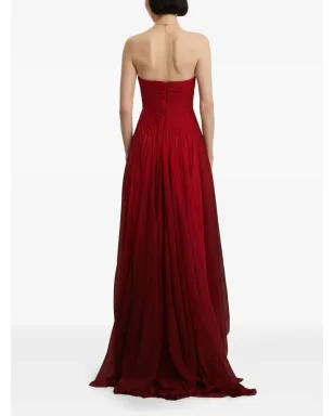 Oscar de la Renta ombréプリーツガウン - サムネイル4