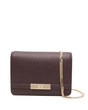 Elisabetta Franchi ロゴプレートチェーンショルダーバッグ - Red - サムネイル1