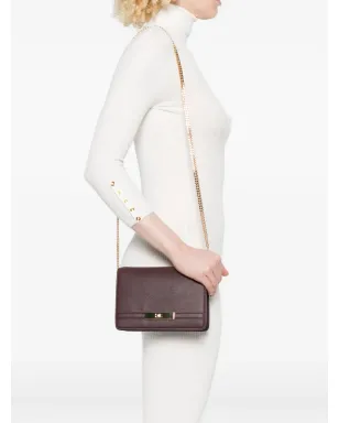Elisabetta Franchi ロゴプレートチェーンショルダーバッグ - Red - サムネイル2