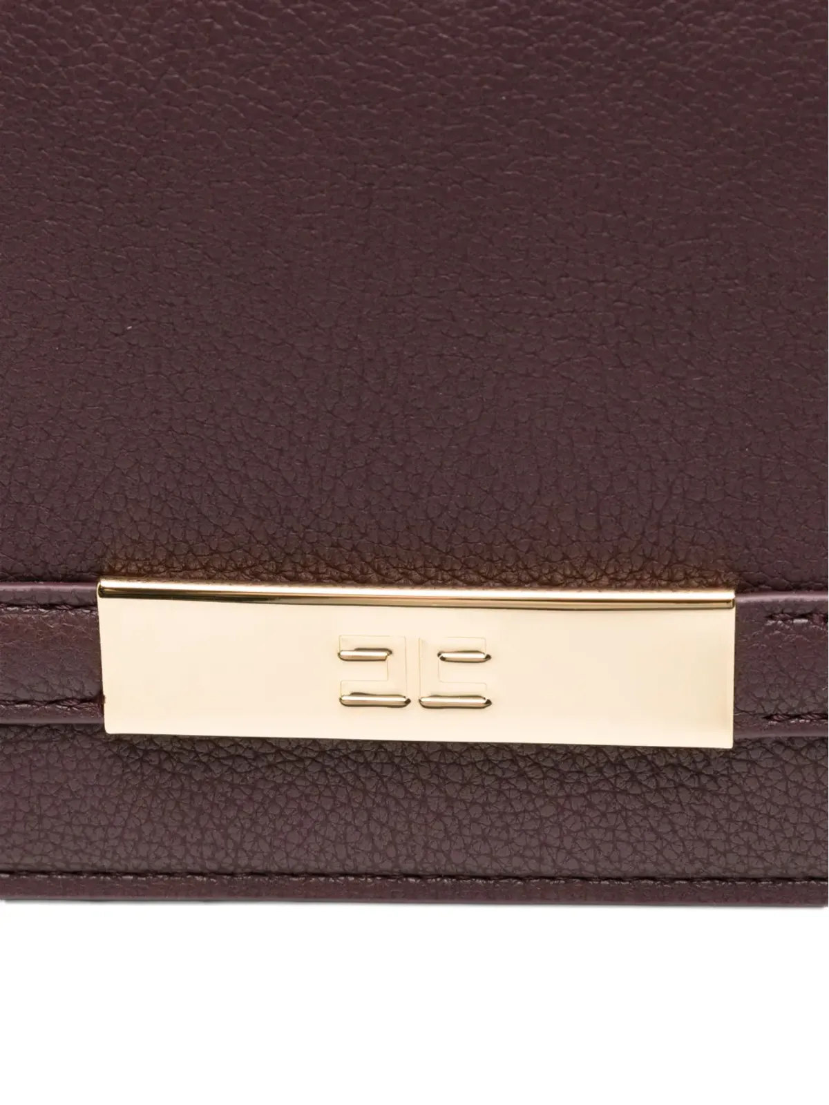 Elisabetta Franchi ロゴプレートチェーンショルダーバッグ - Red - 画像4