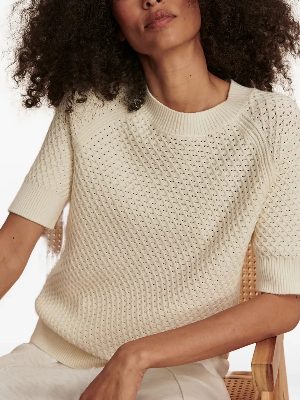 Varley ルーシー テクスチャード 半袖 Tシャツ - 画像5