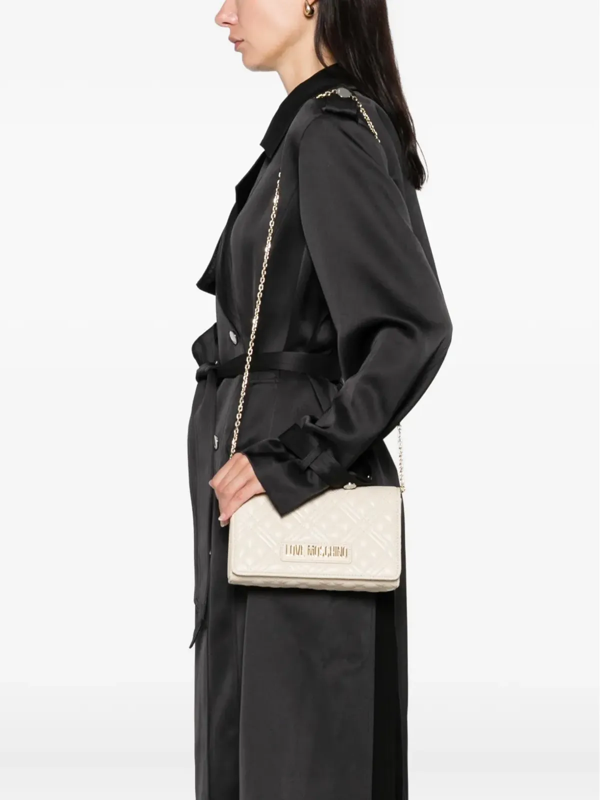 Love Moschino キルテッドチェーンストラップショルダーバッグ - 画像2