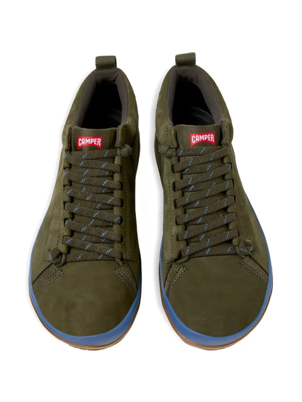 Camper Peu Pist GM レースアップ ヌバックレザー スニーカー - グリーン - 画像4