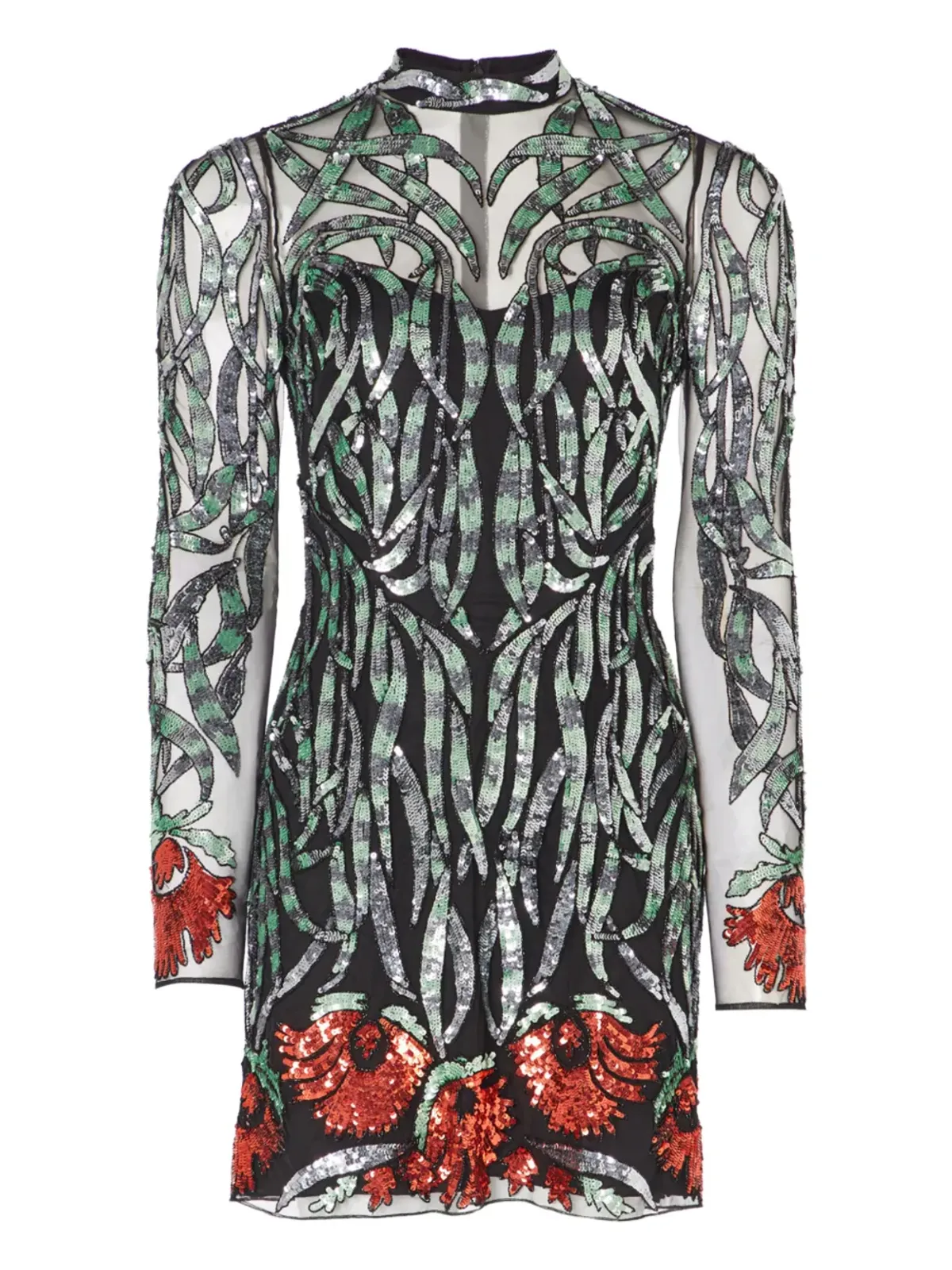 Temperley London スパンコール装飾ミニドレス - 画像1