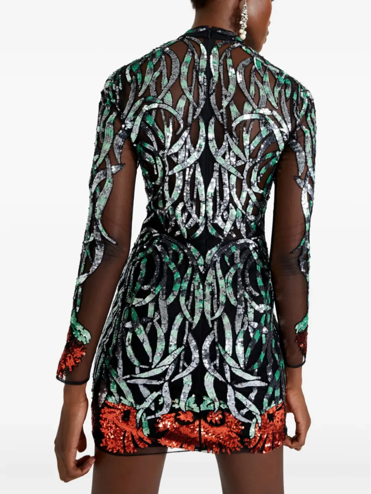 Temperley London スパンコール装飾ミニドレス - 画像5