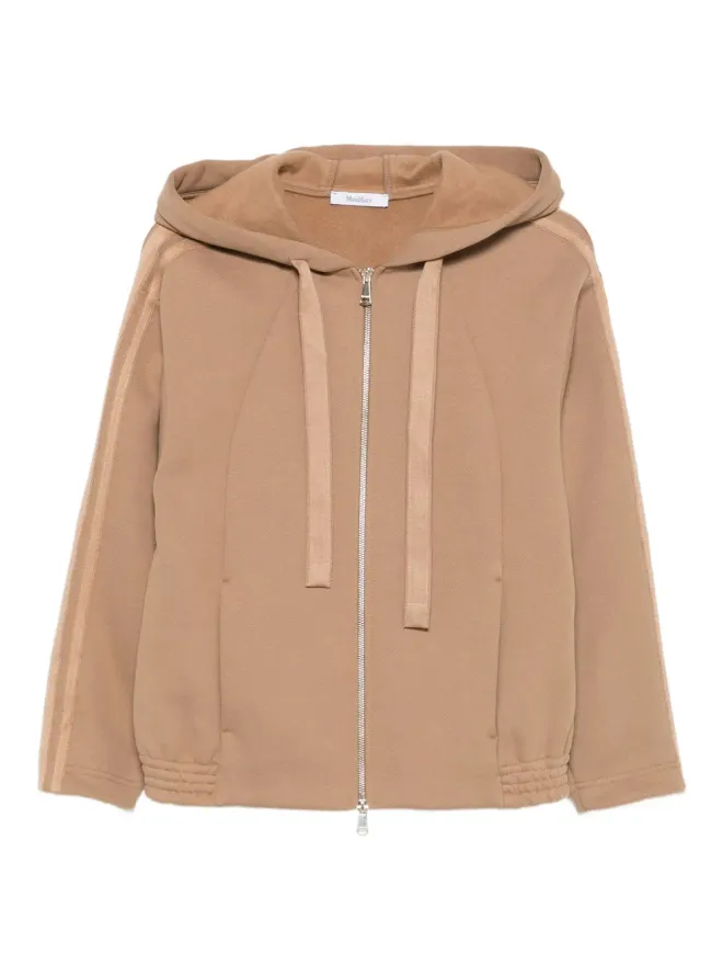 Max Mara Max Mara ストライプディテール ジップアップ パーカーの商品画像