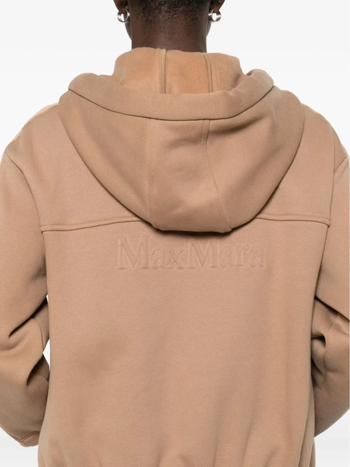 Max Mara ストライプディテール ジップアップ パーカー - 画像5