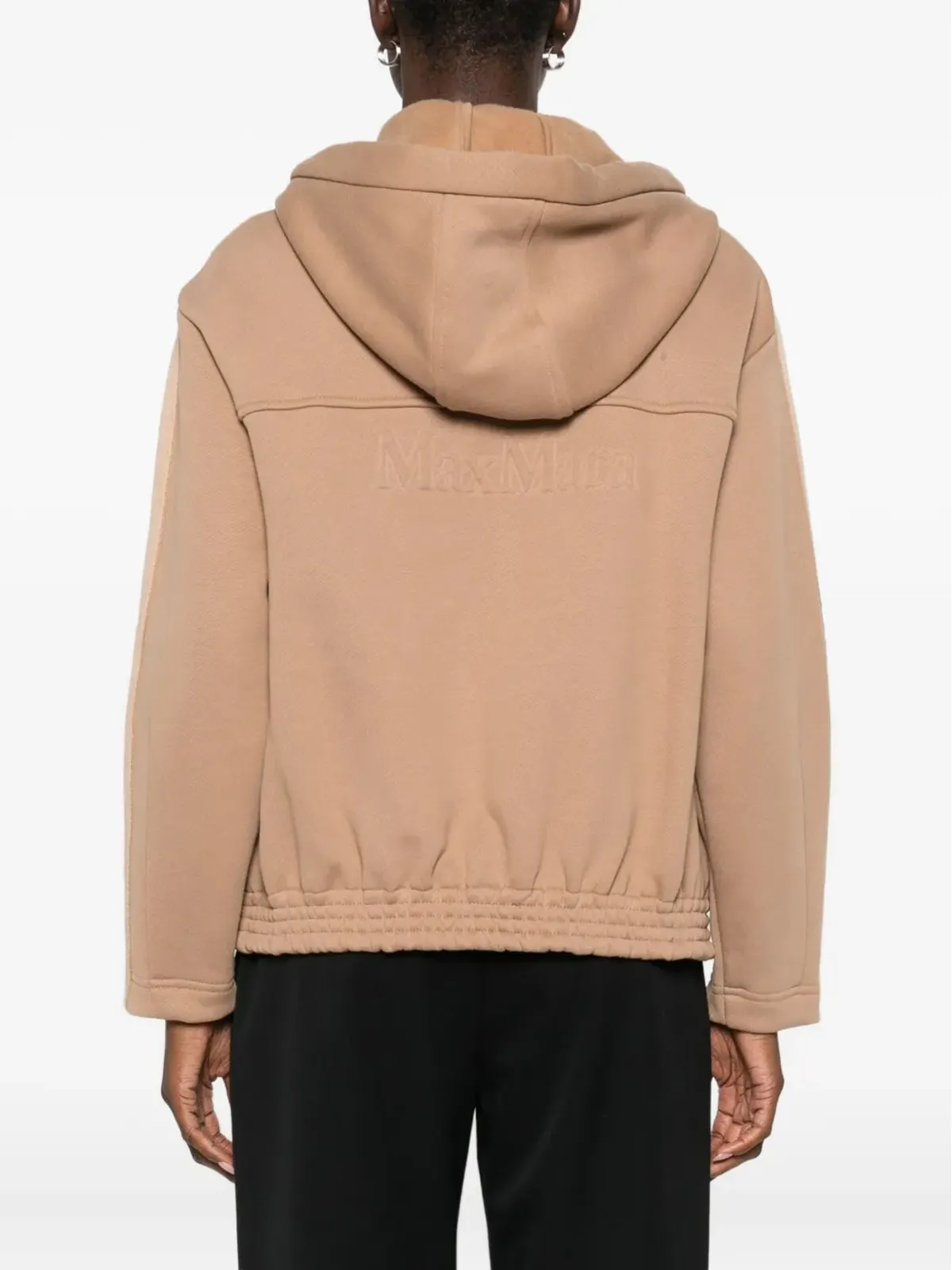 Max Mara ストライプディテール ジップアップ パーカー - 画像4