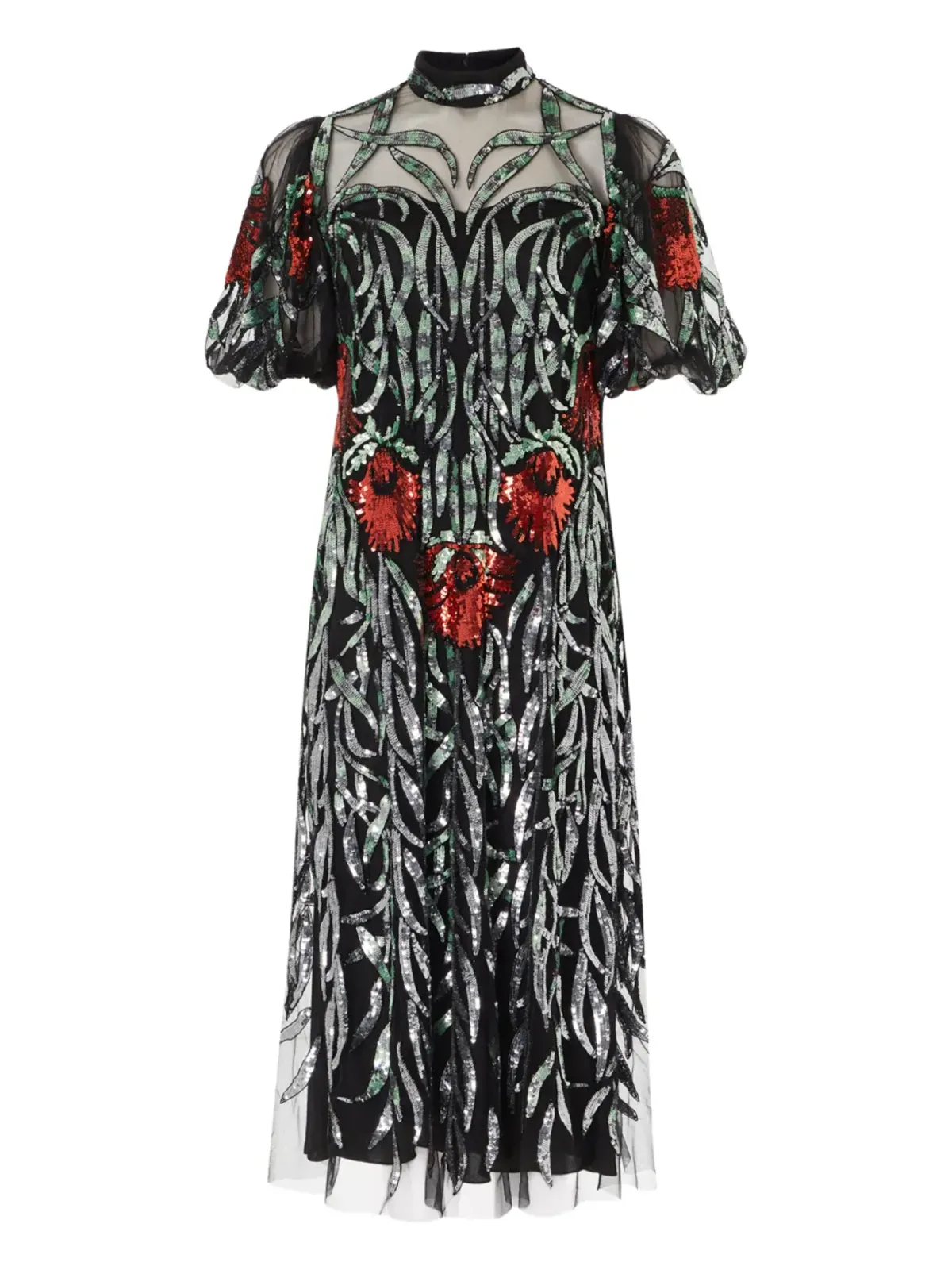 Temperley London スパンコール装飾ミディドレス - 画像1