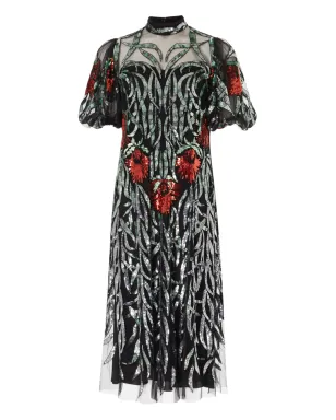Temperley London スパンコール装飾ミディドレス - サムネイル1