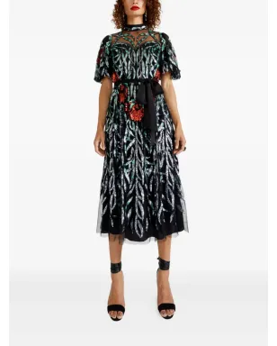 Temperley London スパンコール装飾ミディドレス - サムネイル2
