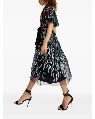 Temperley London スパンコール装飾ミディドレス - サムネイル3