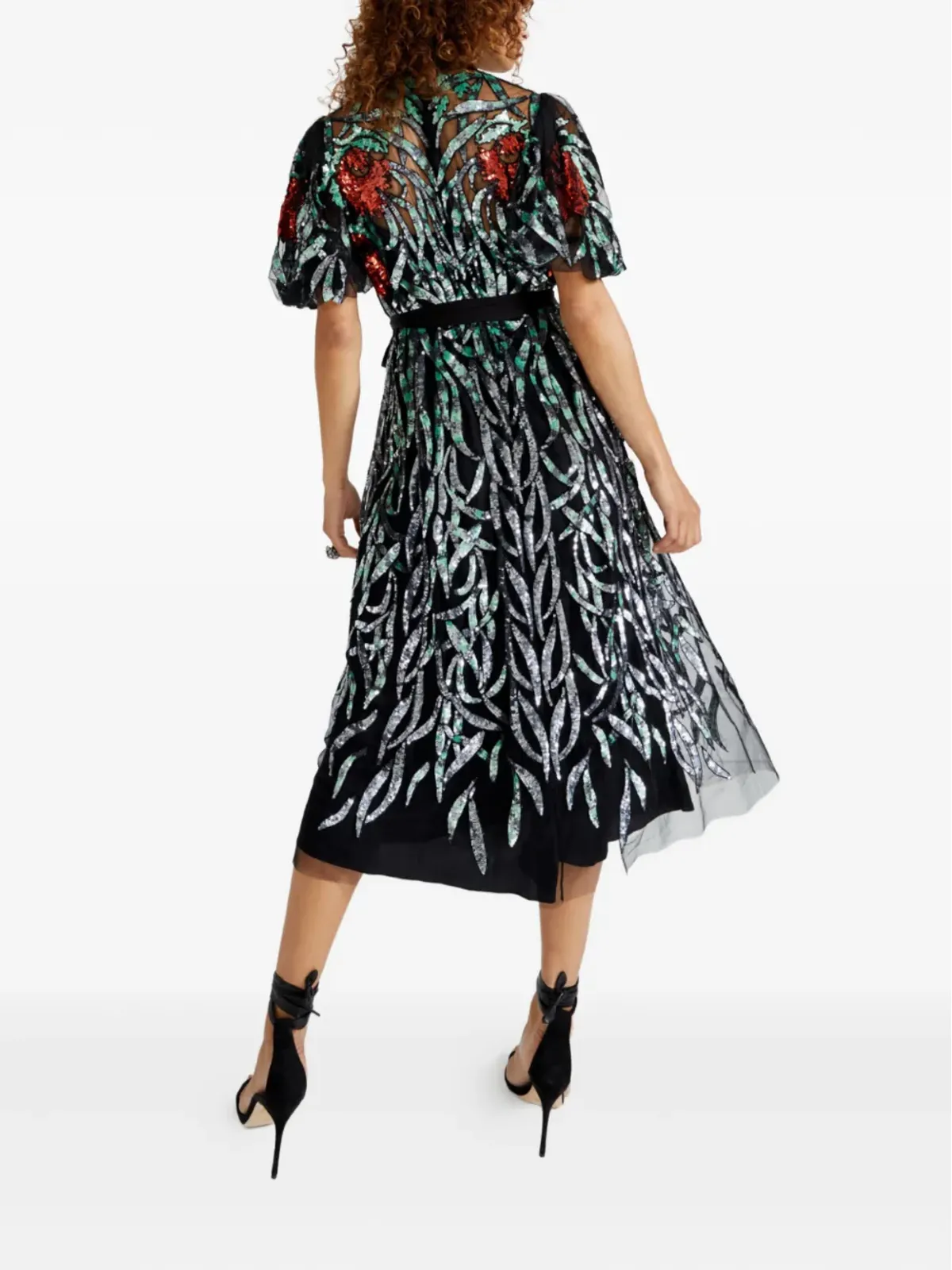 Temperley London スパンコール装飾ミディドレス - 画像4
