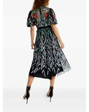 Temperley London スパンコール装飾ミディドレス - サムネイル4