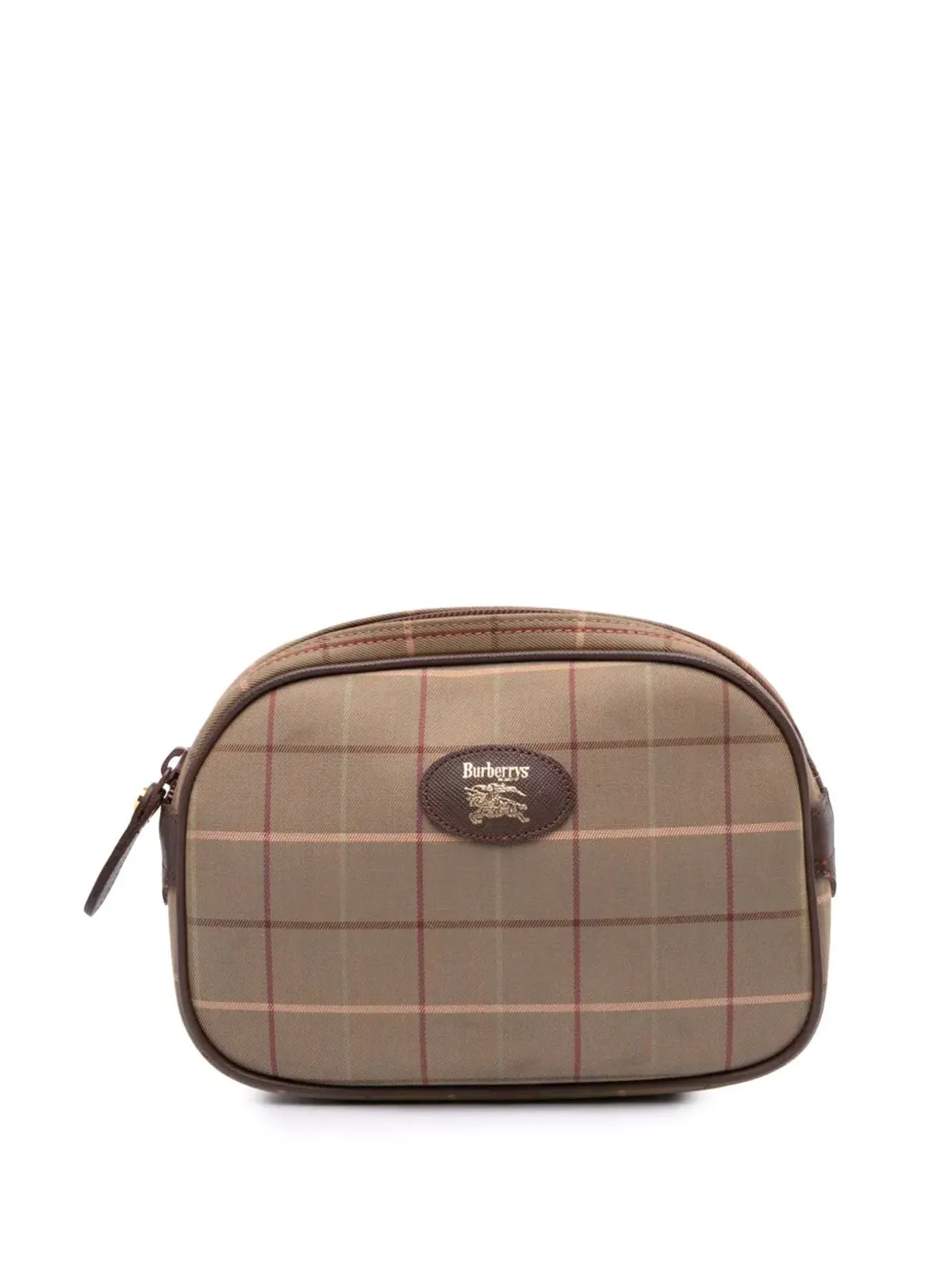 Burberry Pre-Owned 20世紀ヴィンテージ チェック キャンバス クラッチバッグ - ブラウン - 画像1