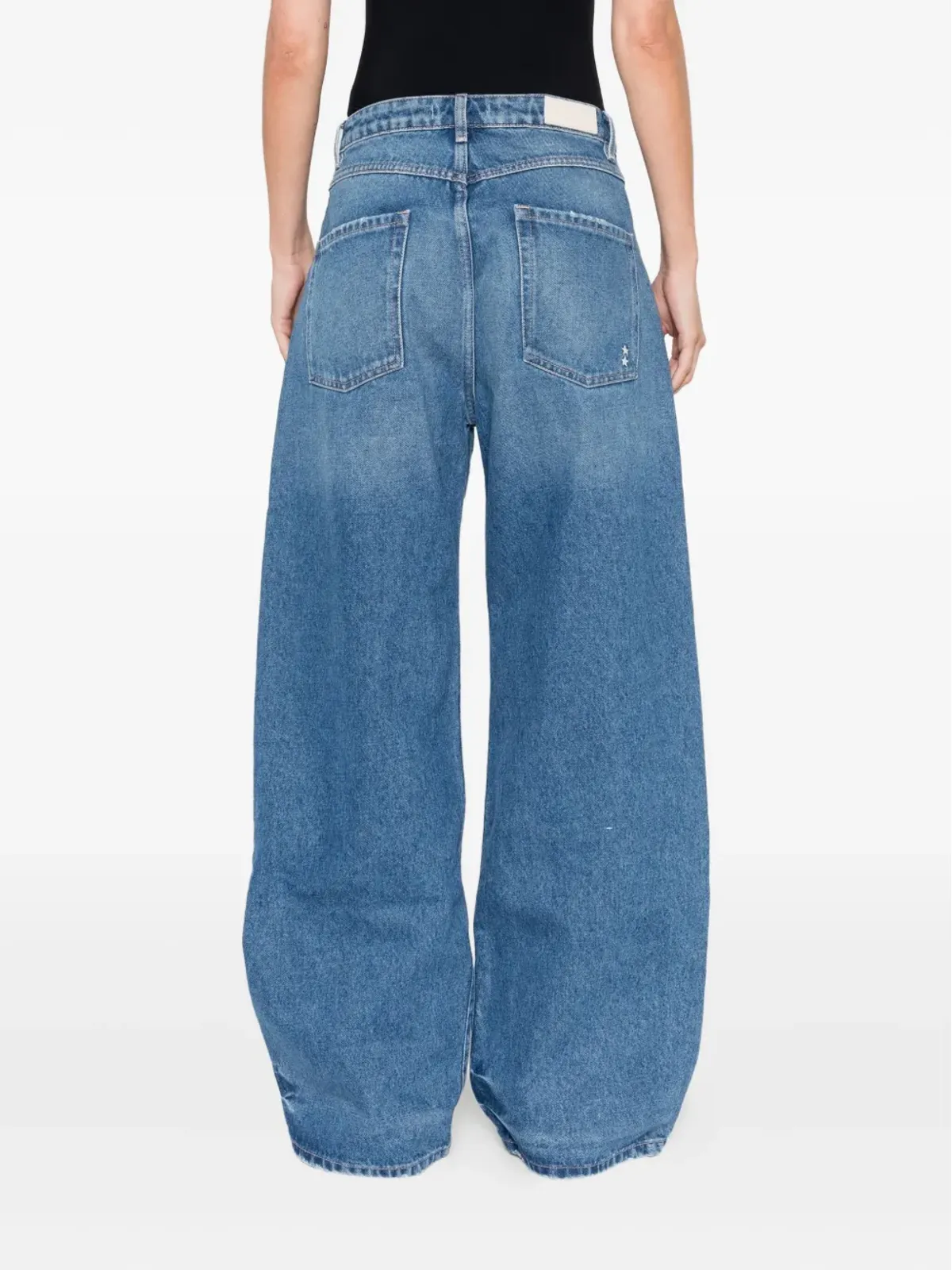 ICON DENIM ポピー ダメージ加工ジーンズ ブルー - 画像4