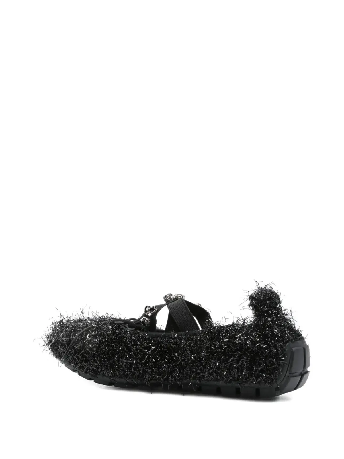 Simone Rocha エンベリッシュドフリル バレエフラット - 画像3