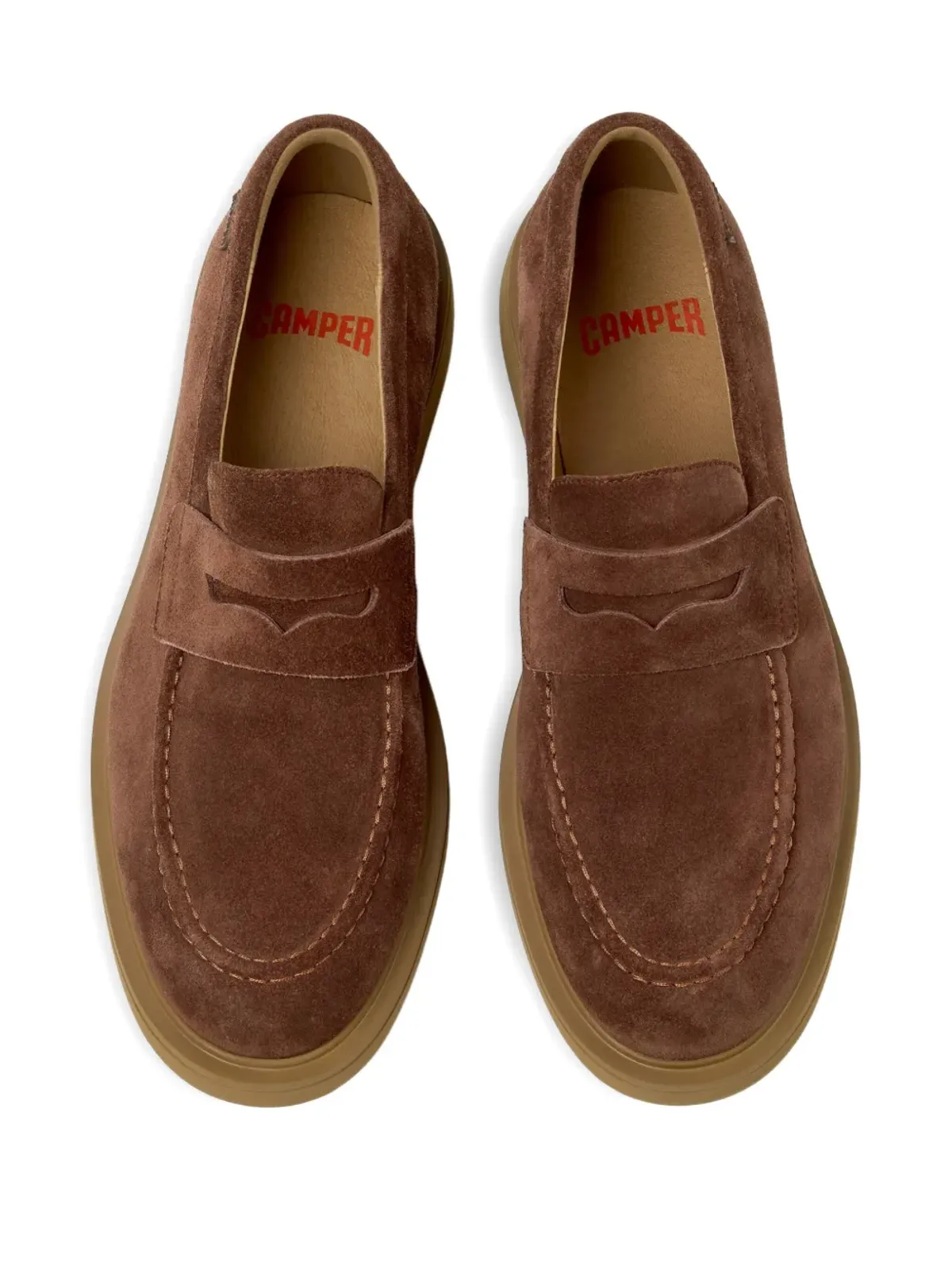 Camper ノーマン ペニー スエード ローファー - 画像4