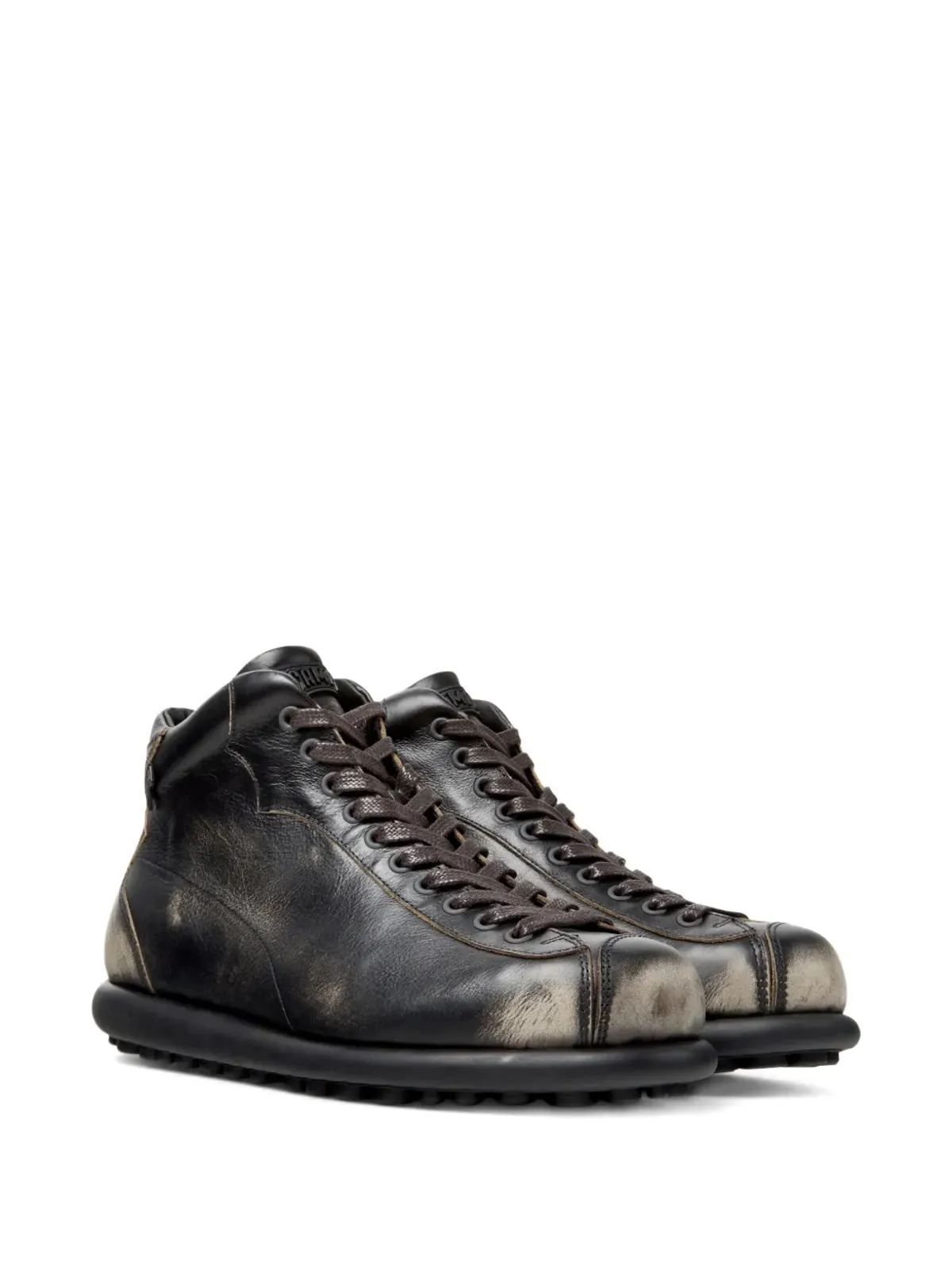 Camper Pelotas Ariel leather lace-up sneakers - Grey - 画像2