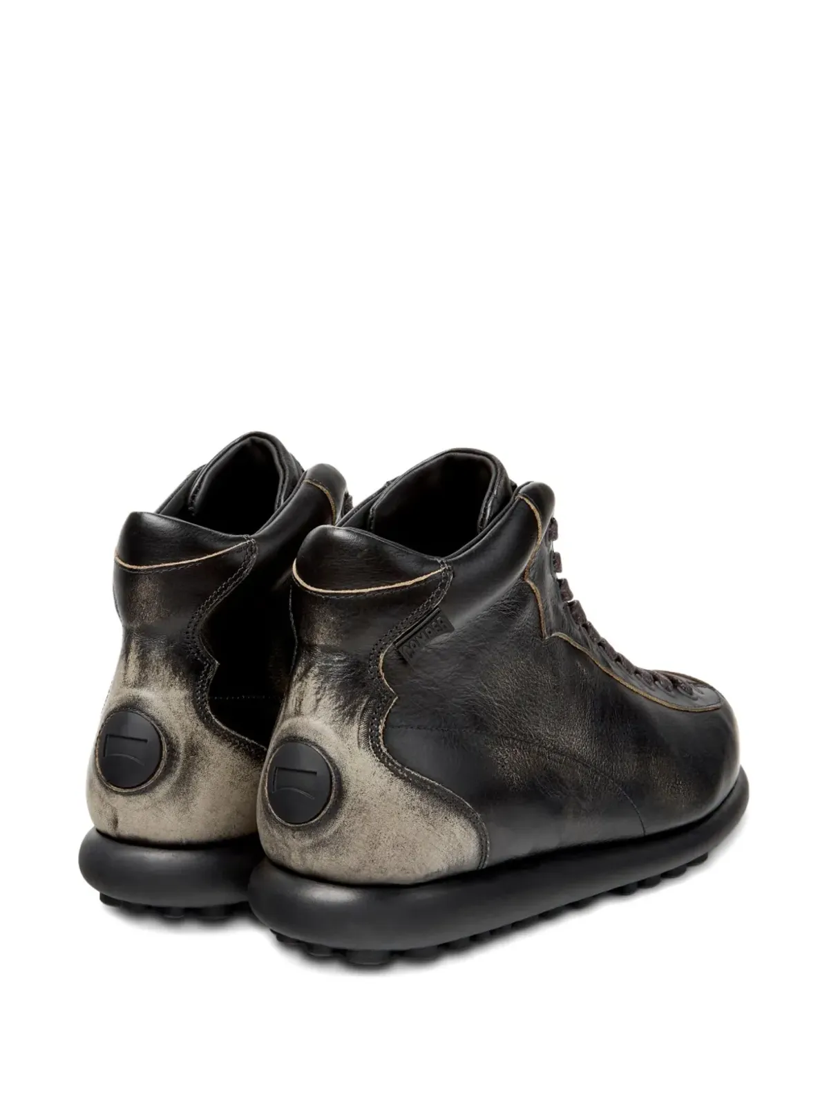 Camper Pelotas Ariel leather lace-up sneakers - Grey - 画像3