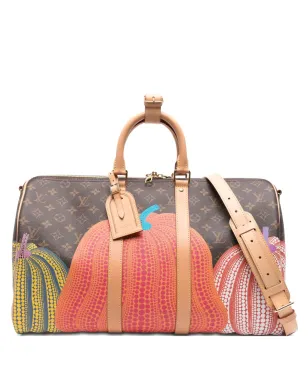 Louis Vuitton Pre-Owned × Yayoi Kusama Monogram Keepall Bandoulière ダッフルバッグ - サムネイル1