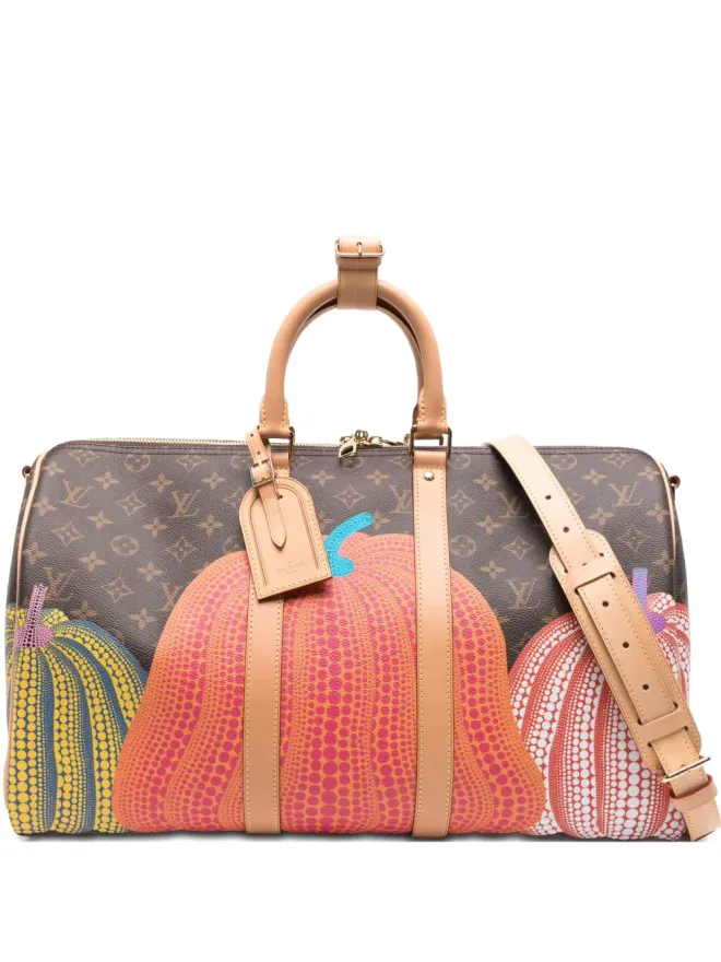 Louis Vuitton Pre-Owned Louis Vuitton Pre-Owned × Yayoi Kusama Monogram Keepall Bandoulière ダッフルバッグの商品画像