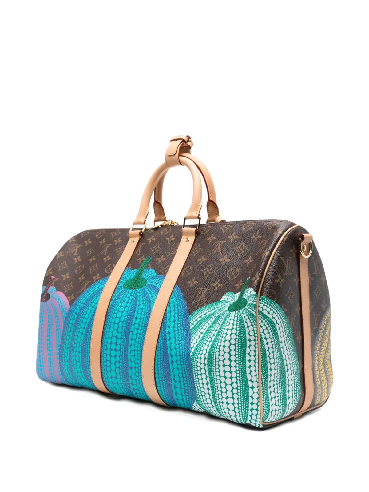 Louis Vuitton Pre-Owned × Yayoi Kusama Monogram Keepall Bandoulière ダッフルバッグ - 画像2