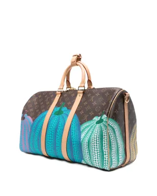 Louis Vuitton Pre-Owned × Yayoi Kusama Monogram Keepall Bandoulière ダッフルバッグ - サムネイル2