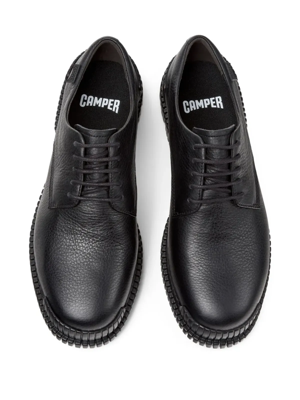 Camper Pix レザー ダービーシューズ - ブラック - 画像4