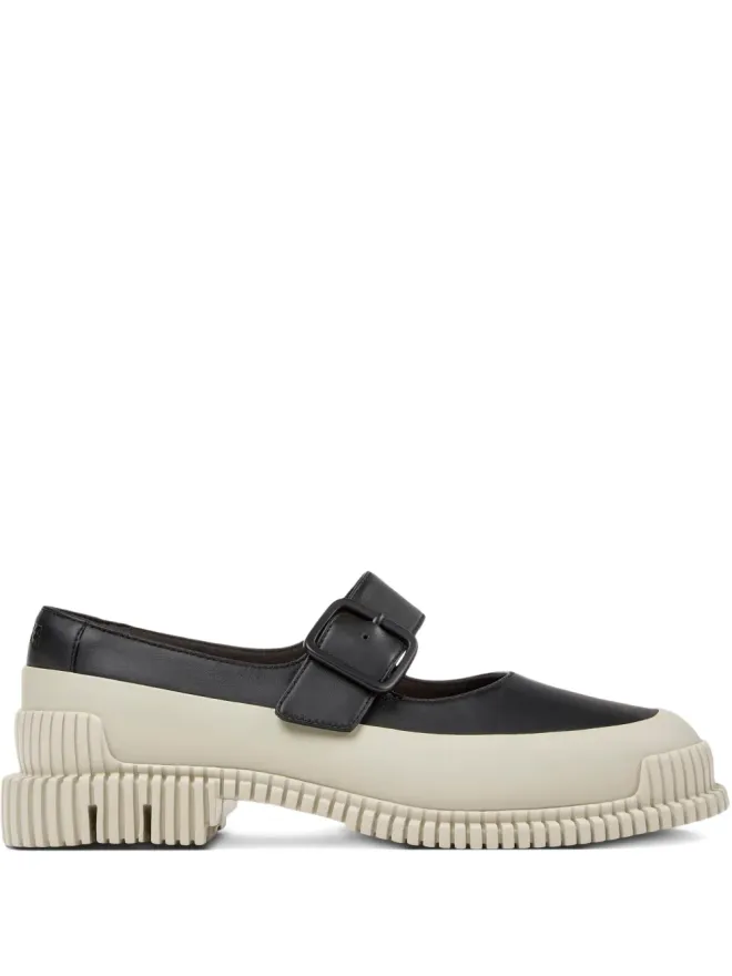 Camper Camper Pix バックルレザー バレエフラット - ブラックの商品画像