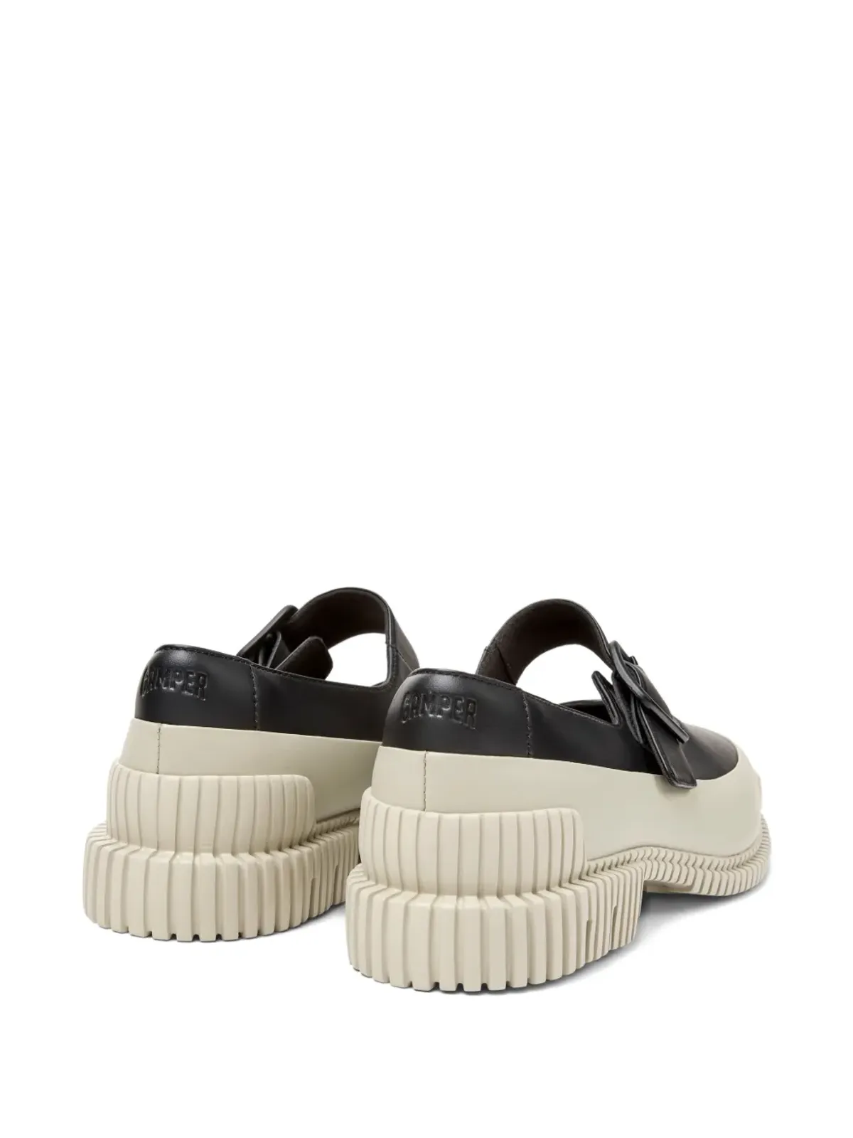 Camper Pix バックルレザー バレエフラット - ブラック - 画像5