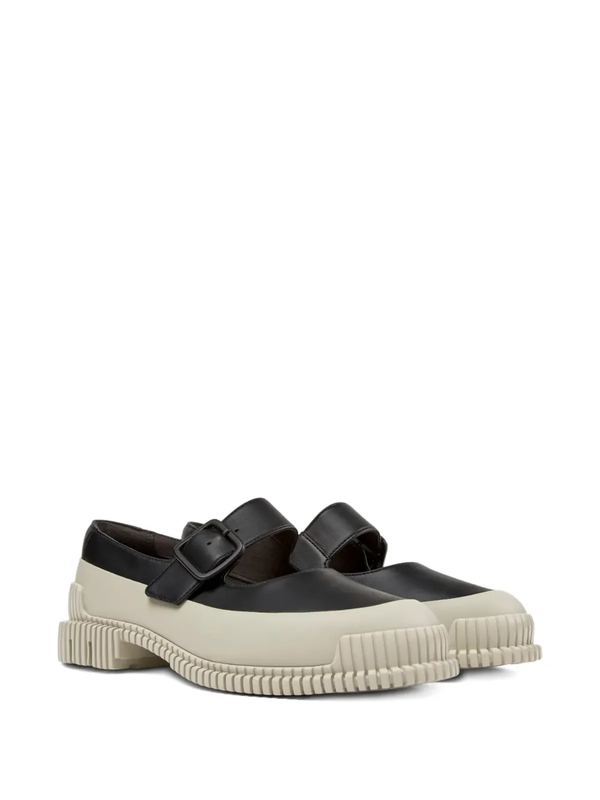 Camper Pix バックルレザー バレエフラット - ブラック - 画像2