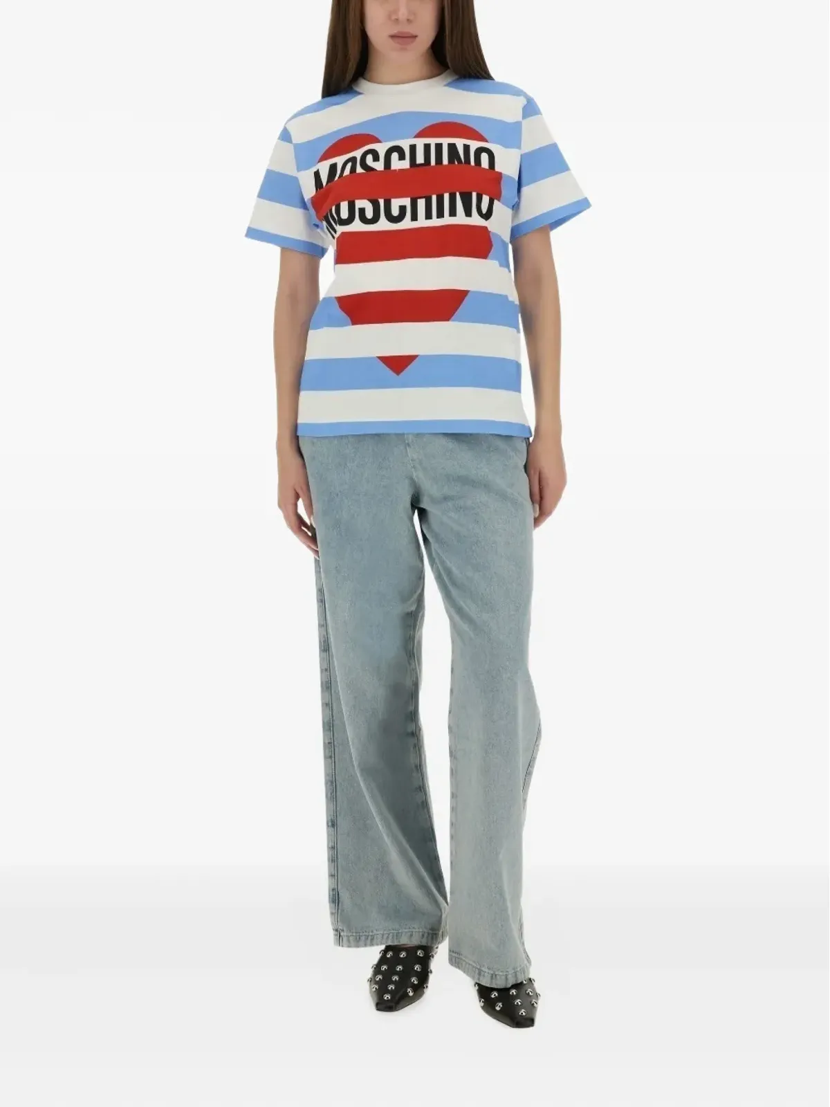 MOSCHINO JEANS ドローストリングウエストバンド トラウザーズ - 画像2