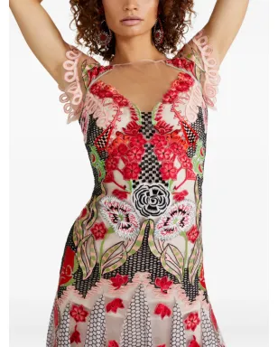 Temperley London Remi embroidered ruffle-trimmed maxi dress - BLUSH - サムネイル5