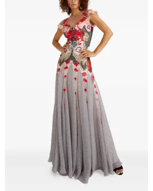 Temperley London Remi embroidered ruffle-trimmed maxi dress - BLUSH - サムネイル2