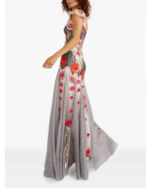 Temperley London Remi embroidered ruffle-trimmed maxi dress - BLUSH - サムネイル3