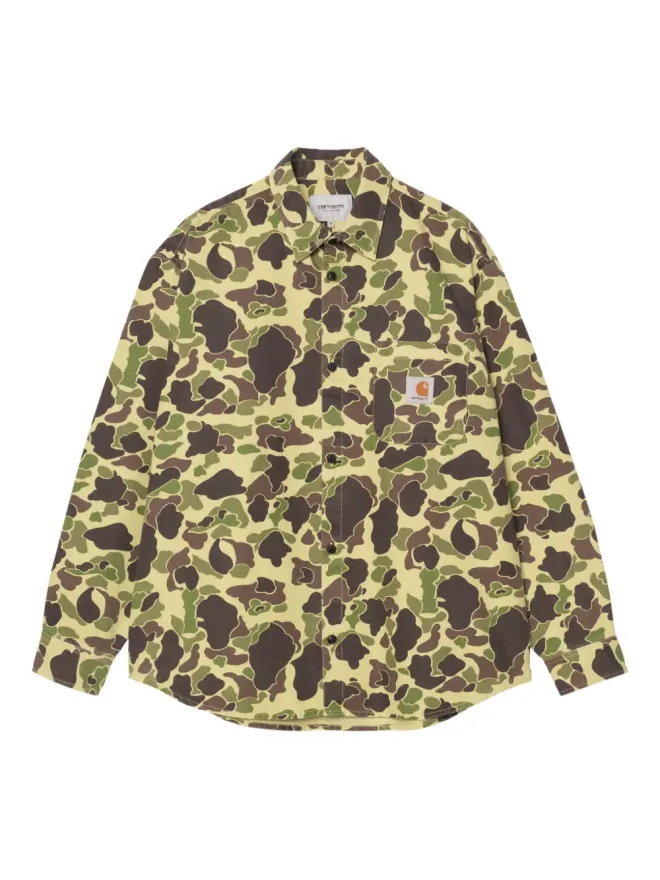 Carhartt WIP Carhartt WIP ダック迷彩プリントシャツ - Yellowの商品画像