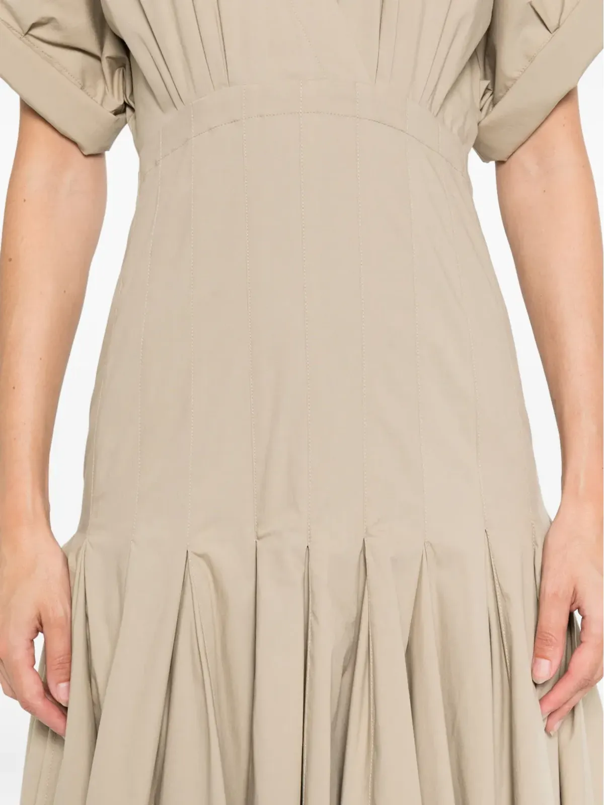 Proenza Schouler Vネックプリーツドレス - 画像5