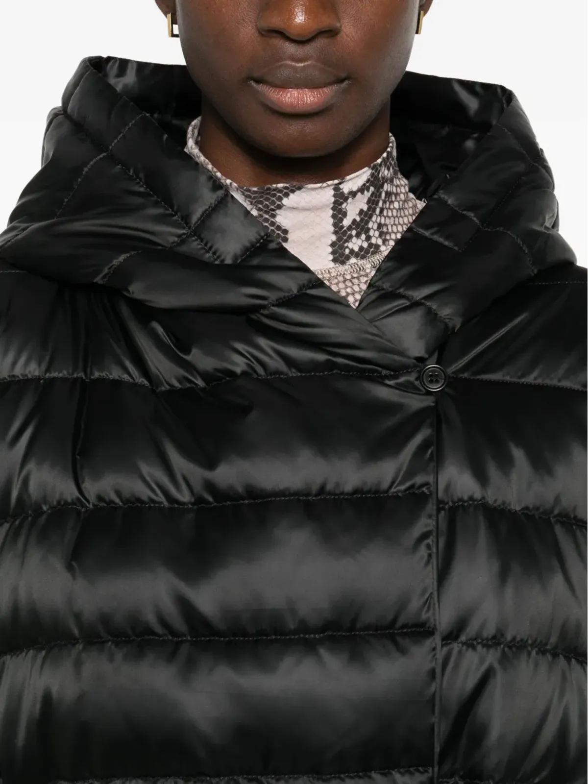Max Mara フード付きキルティングコート - 画像5