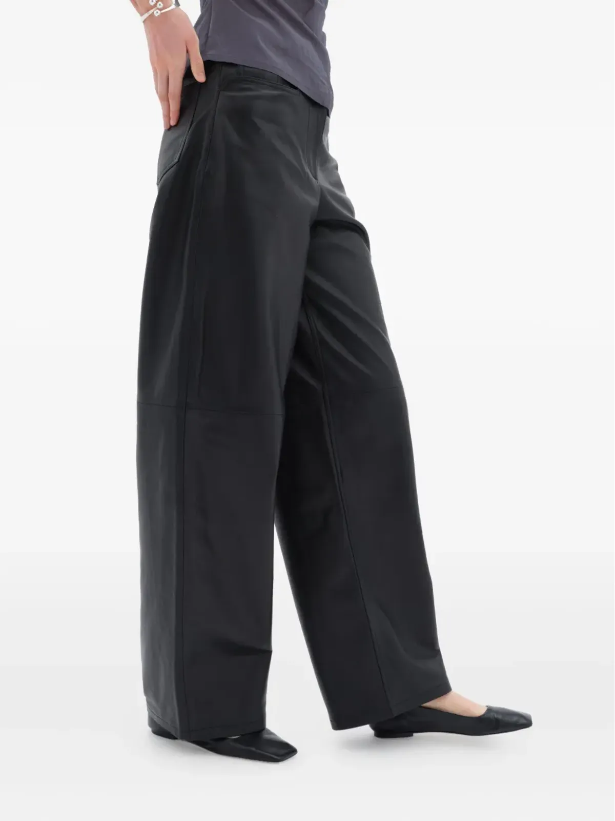 REMAIN シープスキンパネルドストレートレッグパンツ - 画像4
