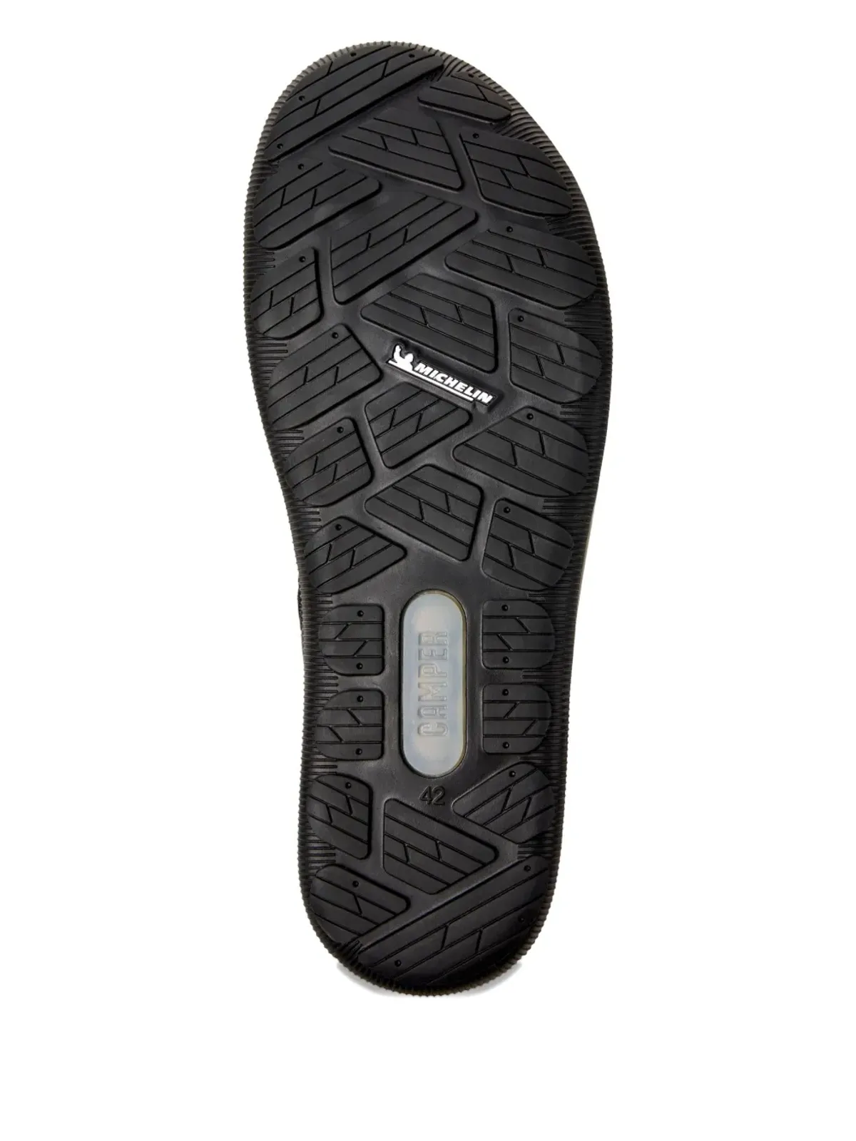 Camper Peu Pista レースアップ レザー スニーカー（ブラック） - 画像5