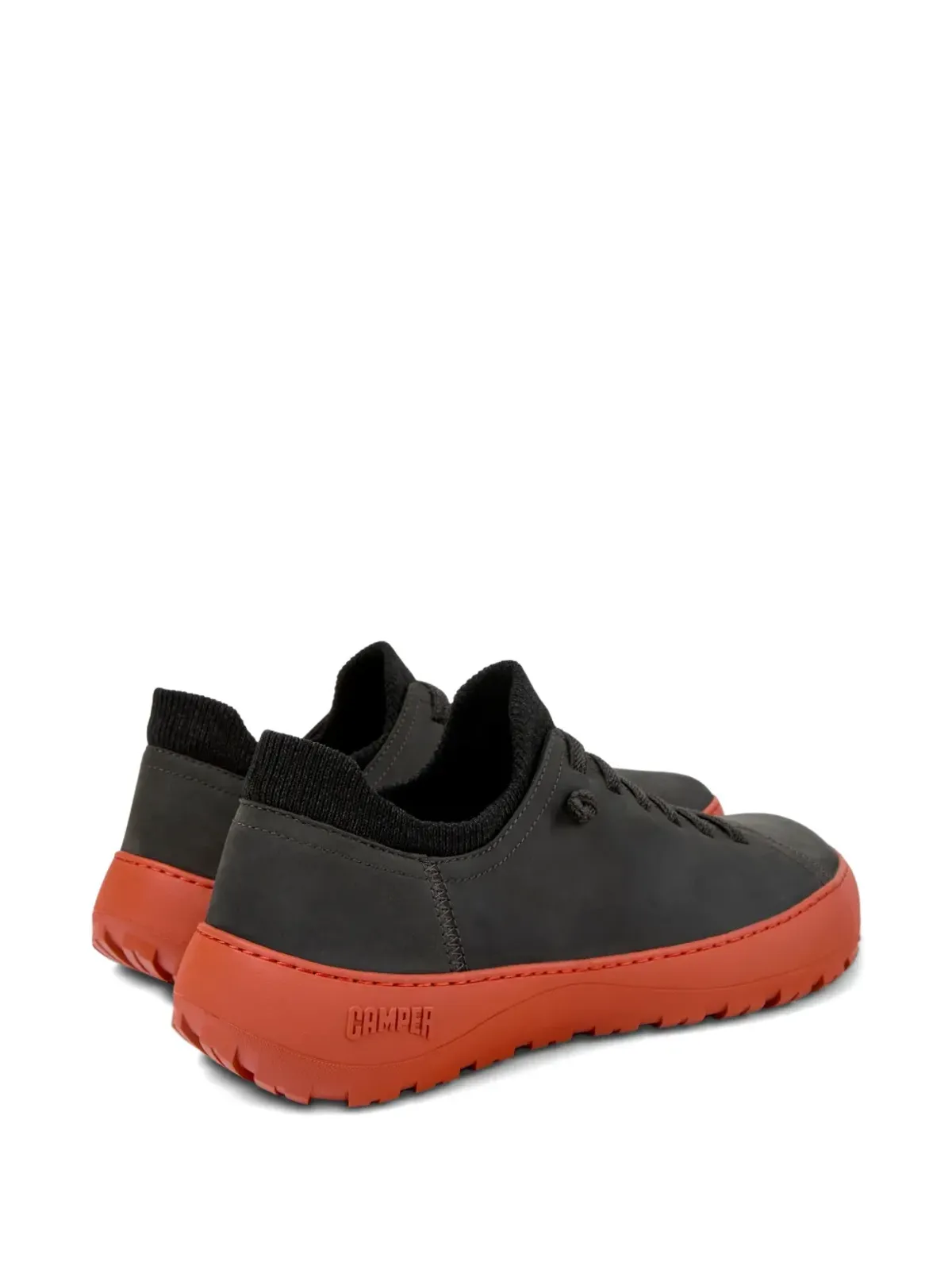 Camper Peu Cami nubuck leather knit-panel sneakers - Grey - 画像3