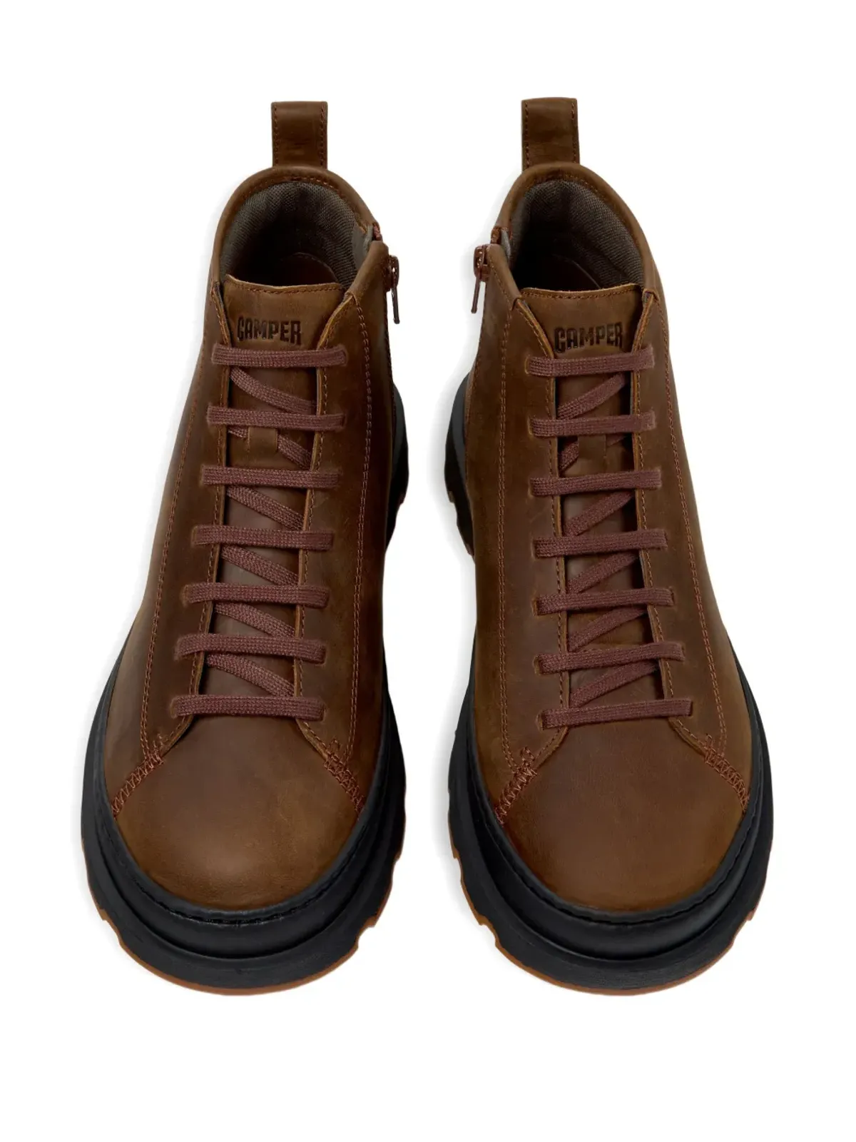 Camper Brutus レースアップ チャンキーソール ハイキングブーツ - 画像4