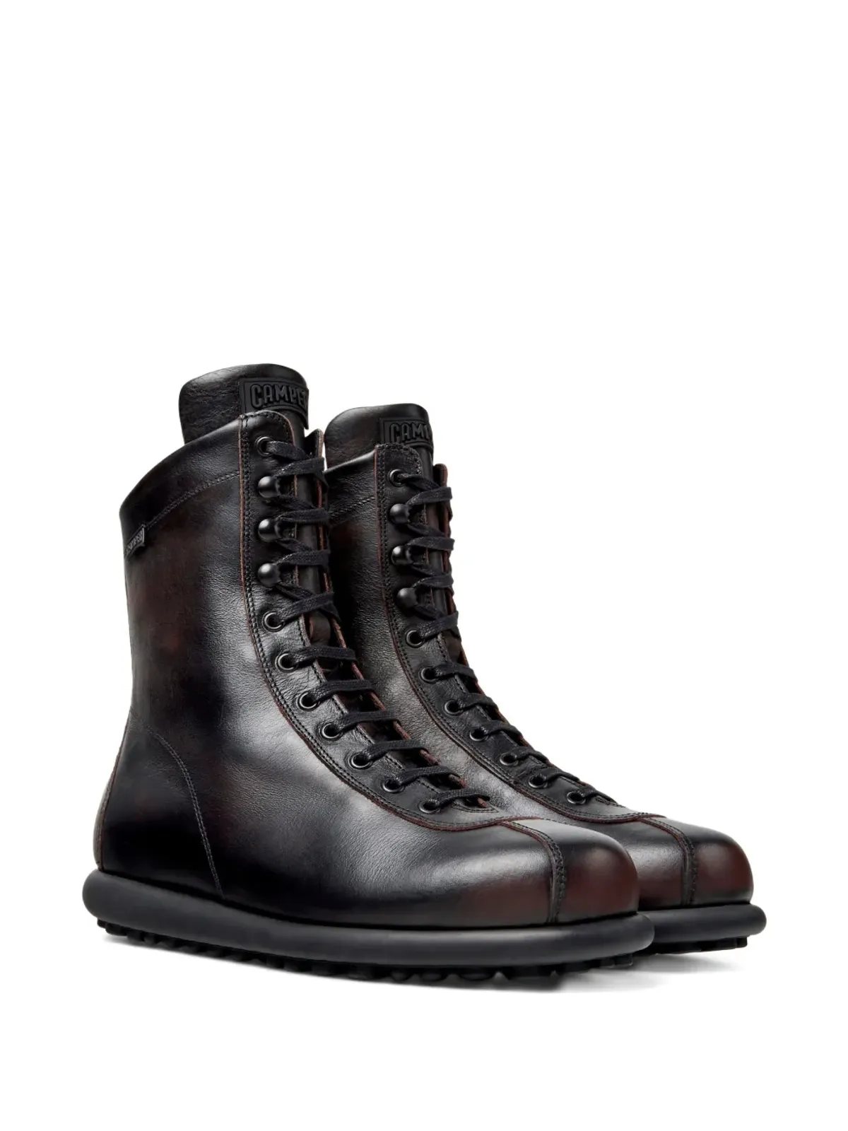 Camper Pelotas Ariel レースアップ レザー バイカーブーツ - 画像2