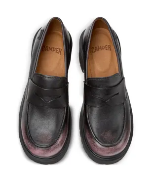 Camper Milah ペニー レザー ローファー - ブラック - サムネイル4