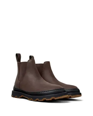 Camper Brutus エラスティックパネル付きヌバックレザー チェルシーブーツ - ブラウン - サムネイル2